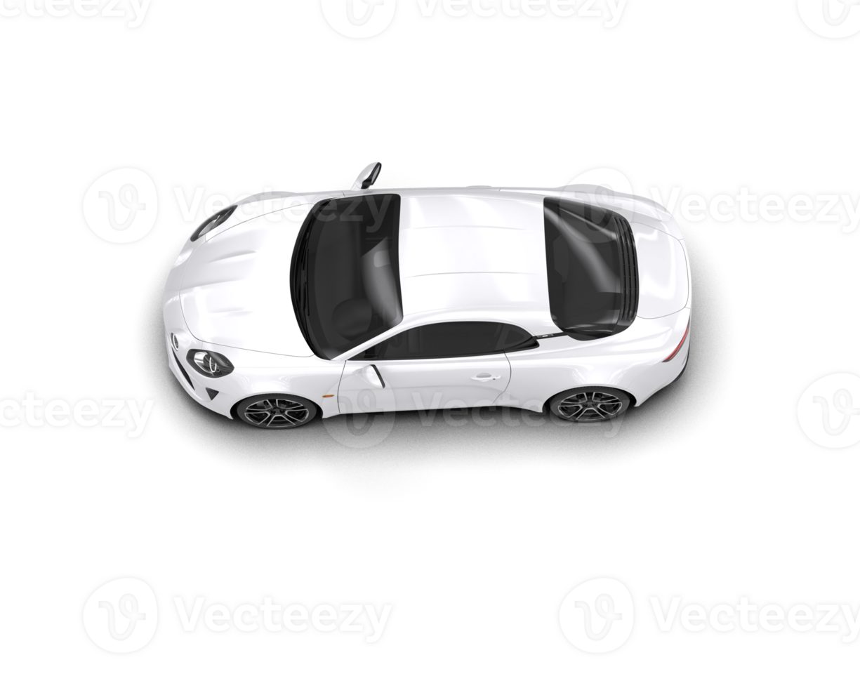 Realistic sport car isolated on background. 3d rendering - illustration png