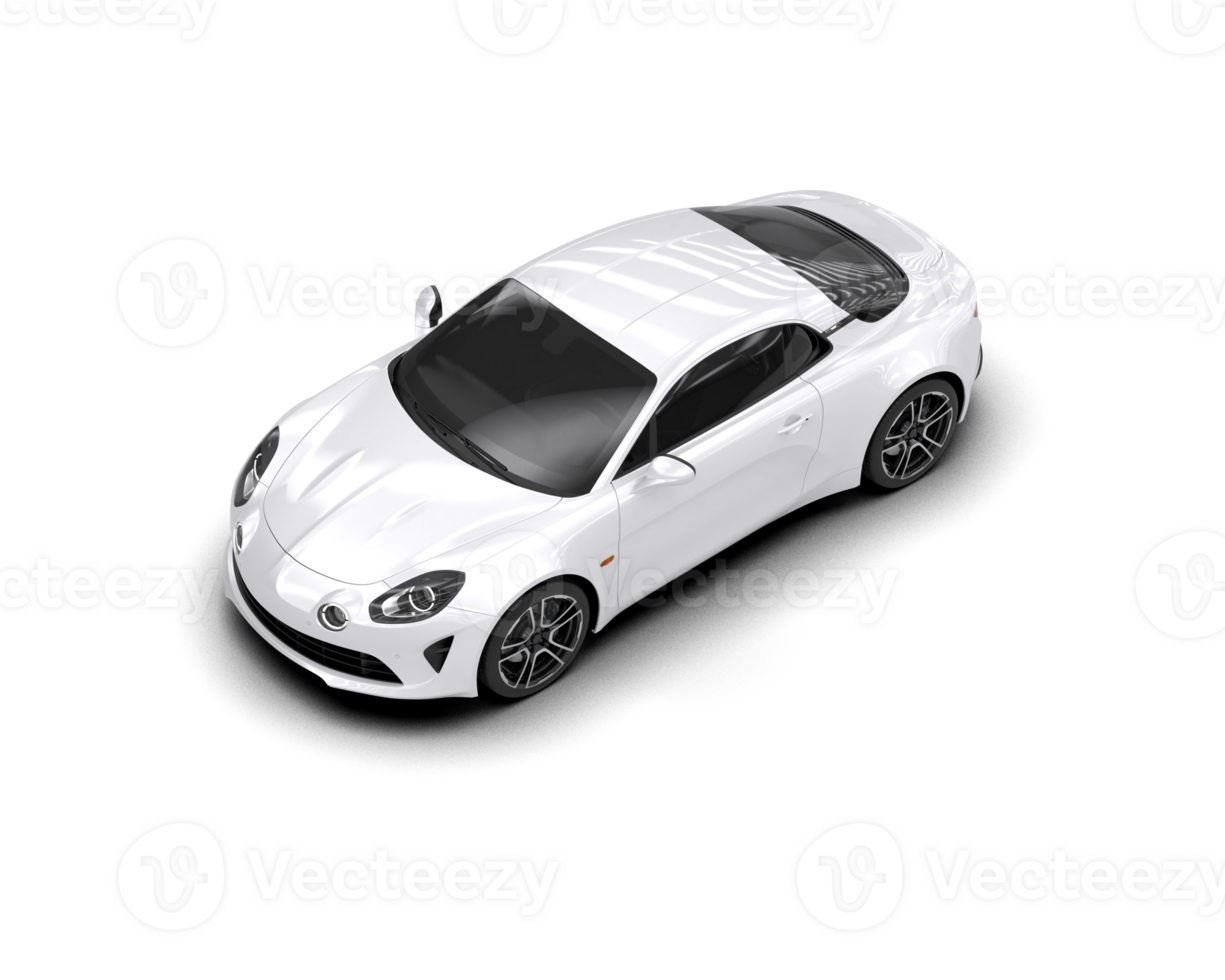 Realistic sport car isolated on background. 3d rendering - illustration png
