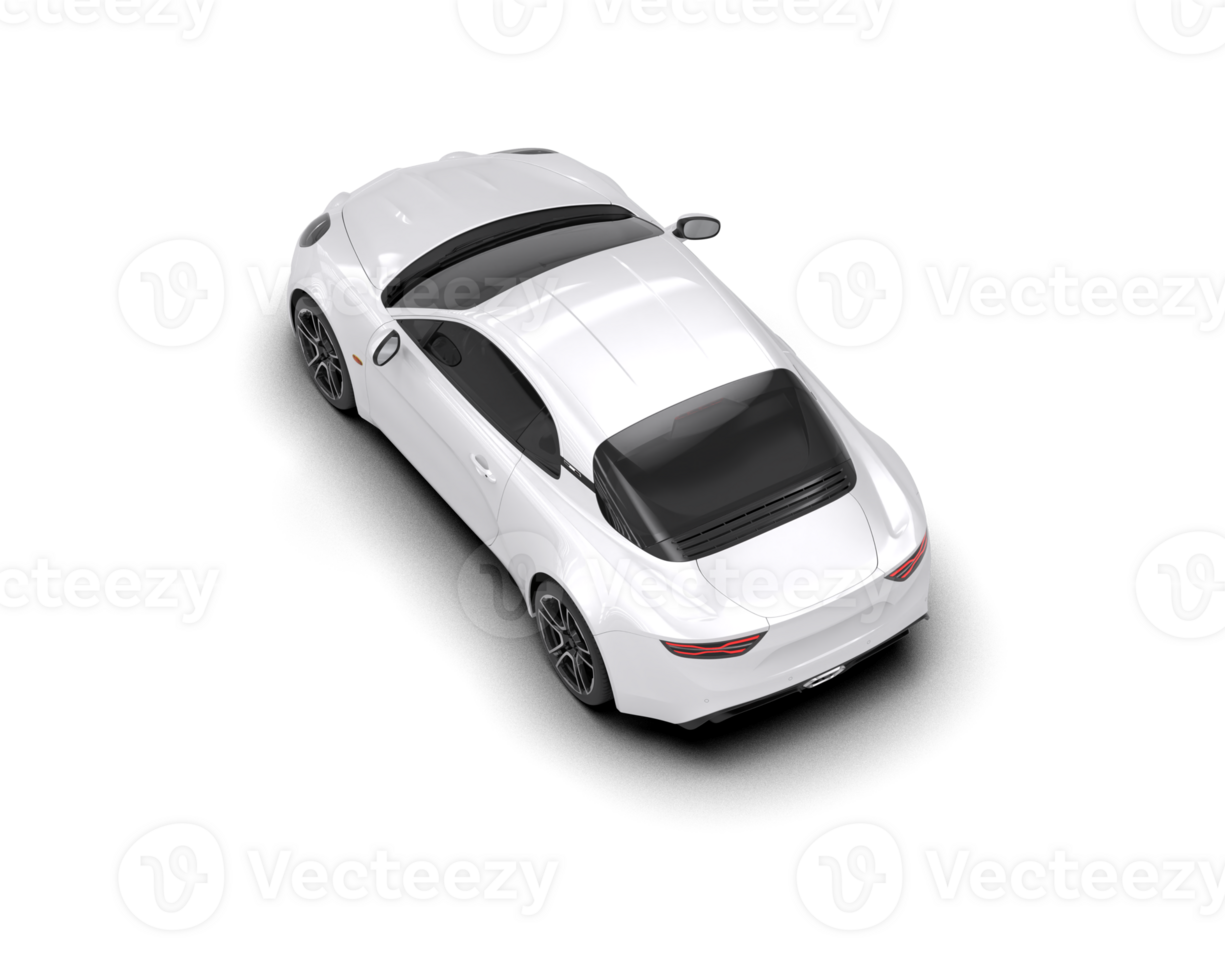 Realistic sport car isolated on background. 3d rendering - illustration png