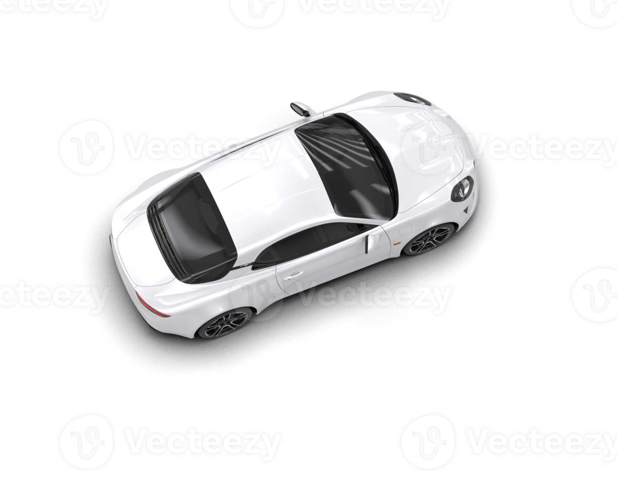Realistic sport car isolated on background. 3d rendering - illustration png