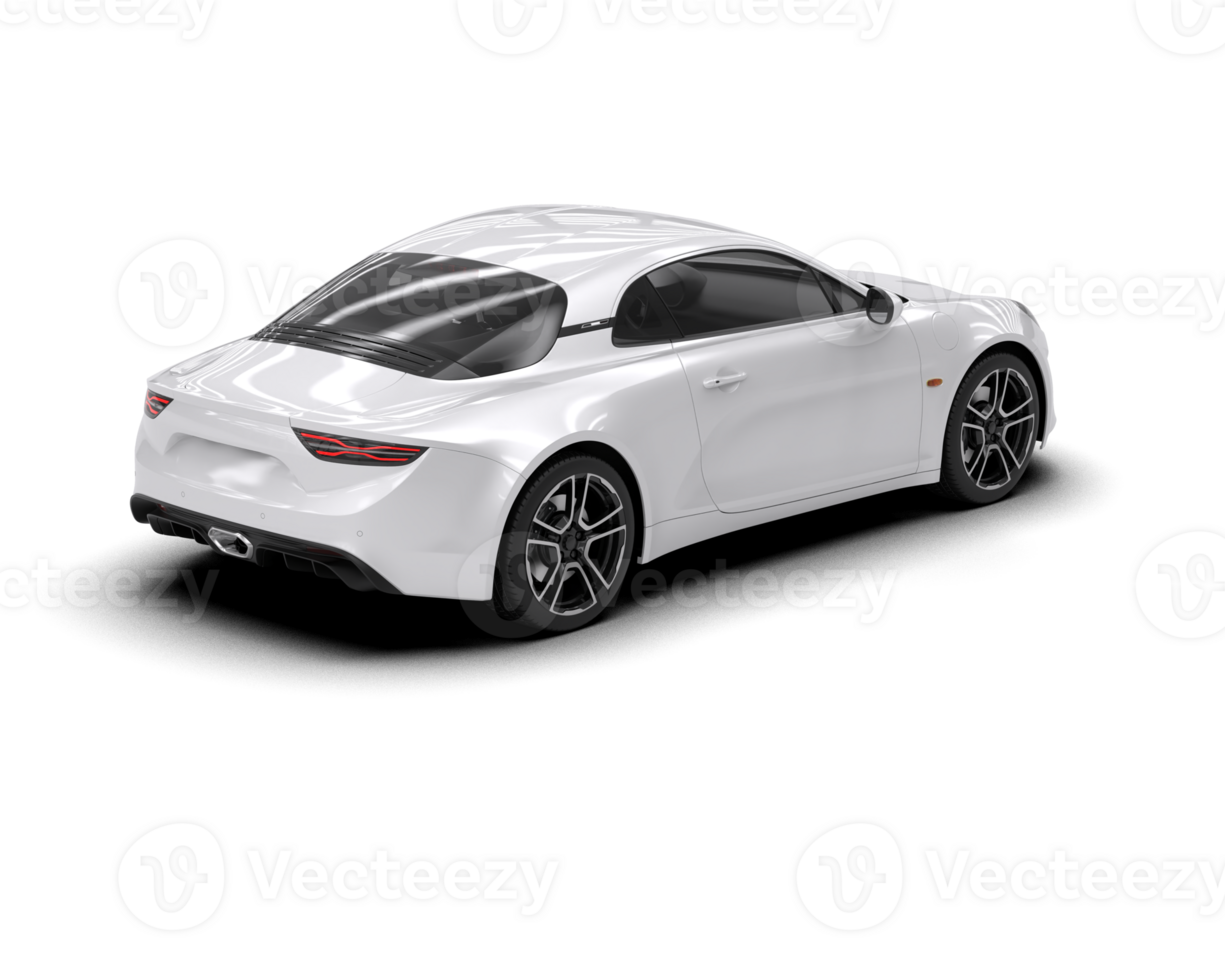 Realistic sport car isolated on background. 3d rendering - illustration png