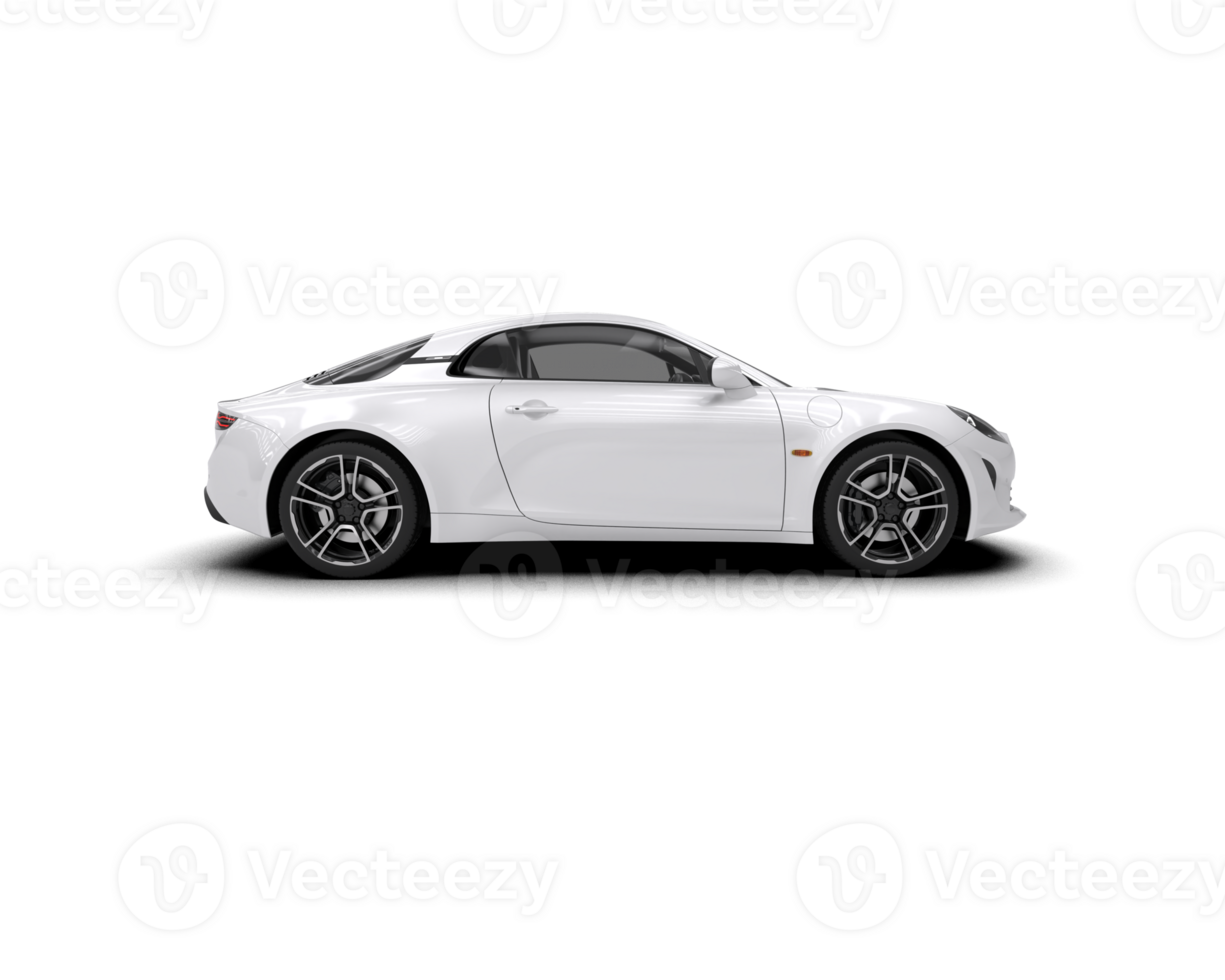 Realistic sport car isolated on background. 3d rendering - illustration png