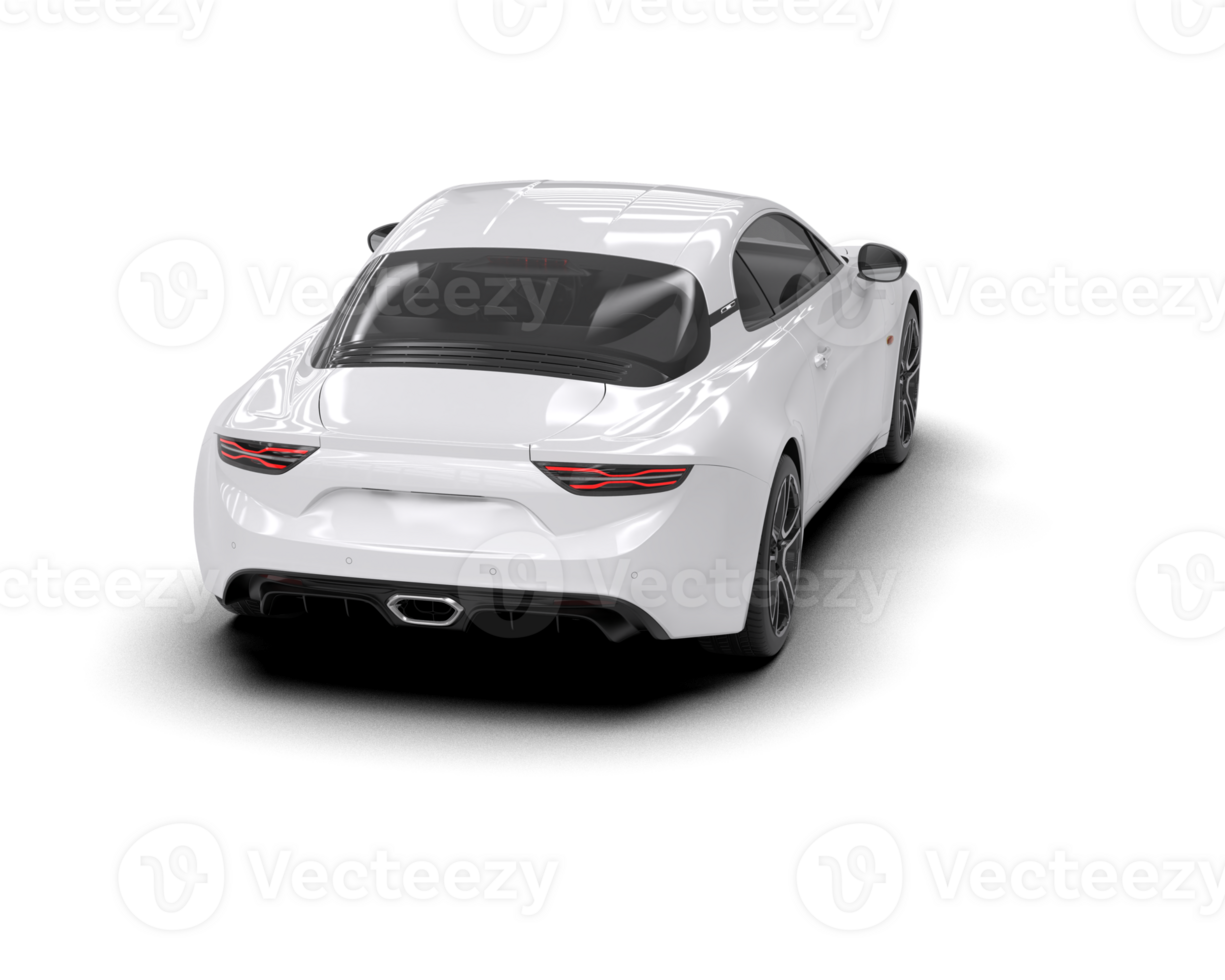 Realistic sport car isolated on background. 3d rendering - illustration png
