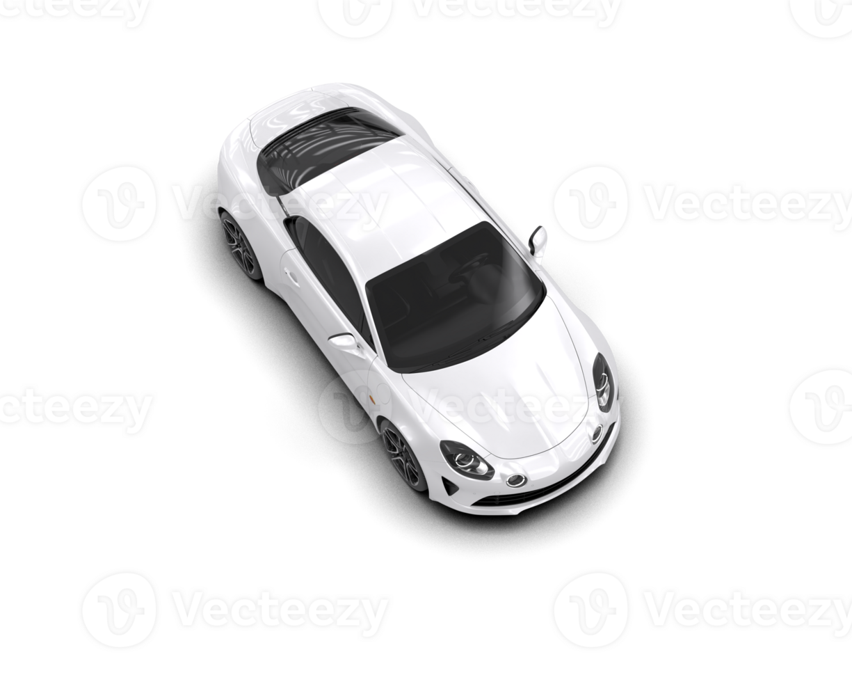 Realistic sport car isolated on background. 3d rendering - illustration png