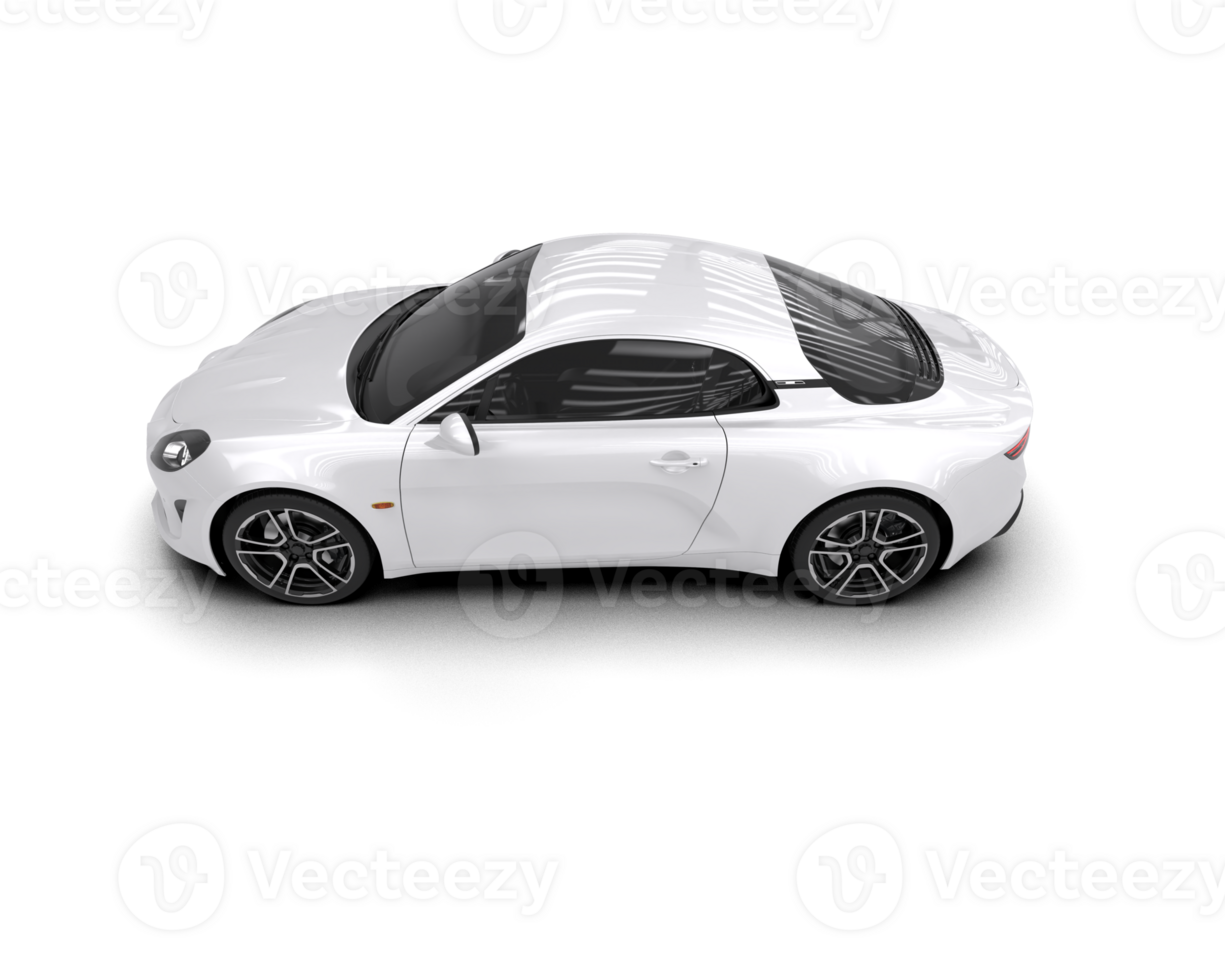 Realistic sport car isolated on background. 3d rendering - illustration png