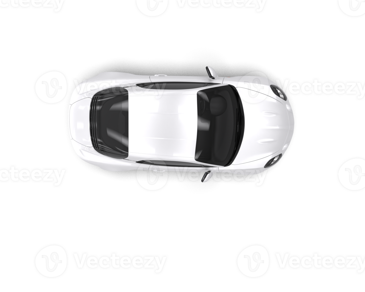 Realistic sport car isolated on background. 3d rendering - illustration png