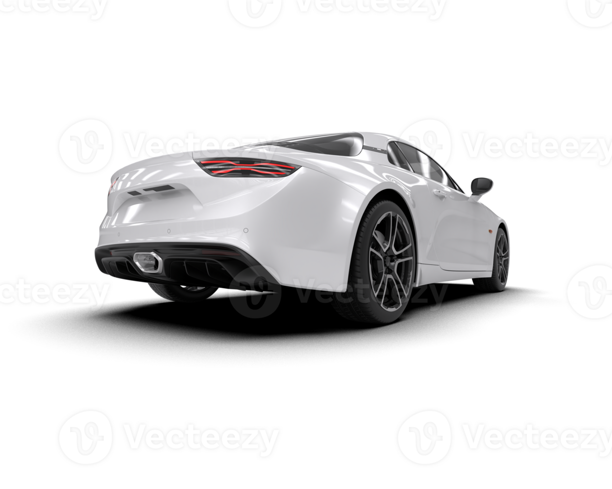 Realistic sport car isolated on background. 3d rendering - illustration png
