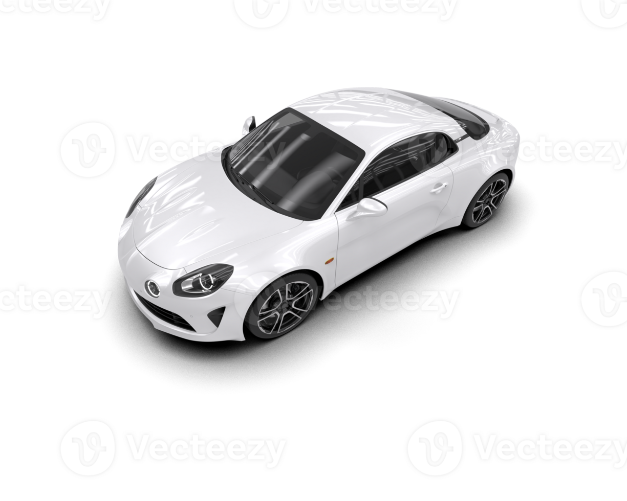 Realistic sport car isolated on background. 3d rendering - illustration png