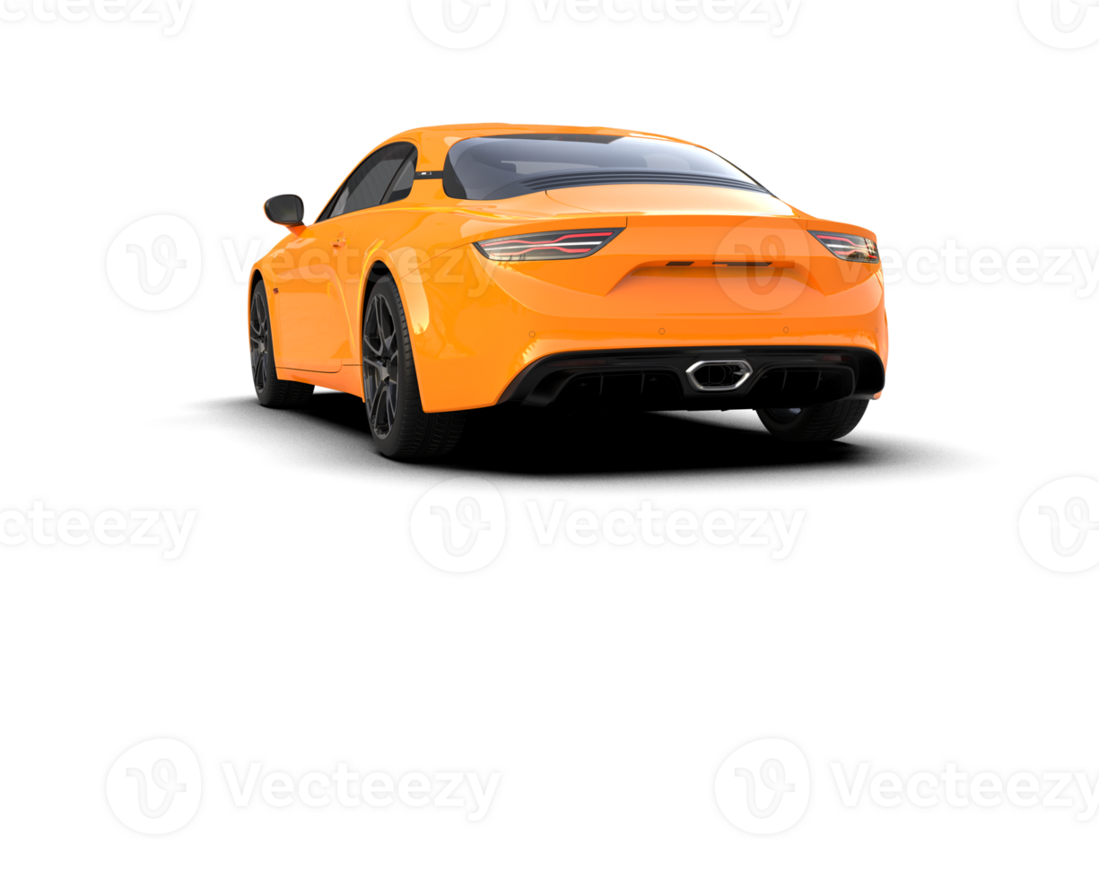 Realistic sport car isolated on background. 3d rendering - illustration png