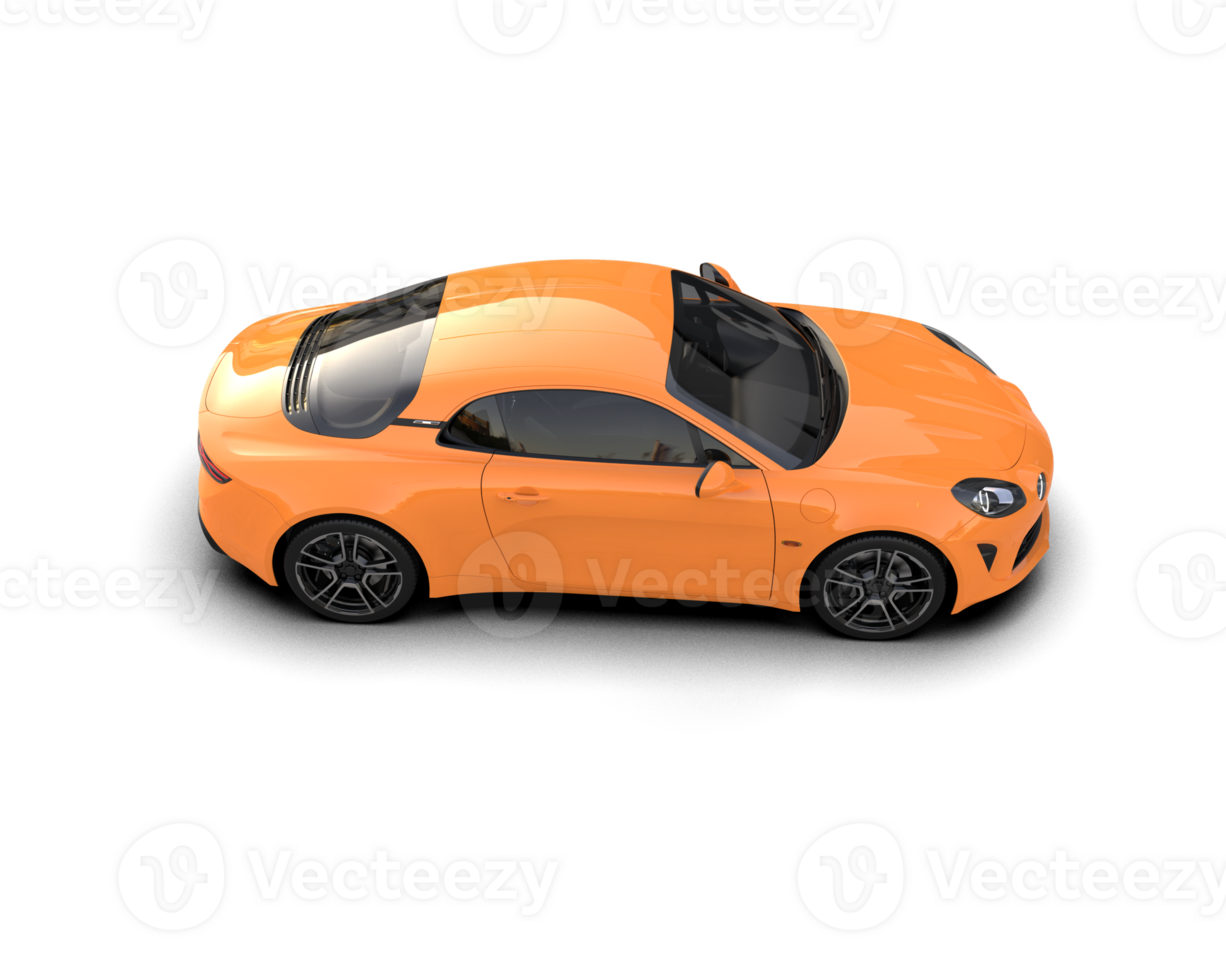 Realistic sport car isolated on background. 3d rendering - illustration png