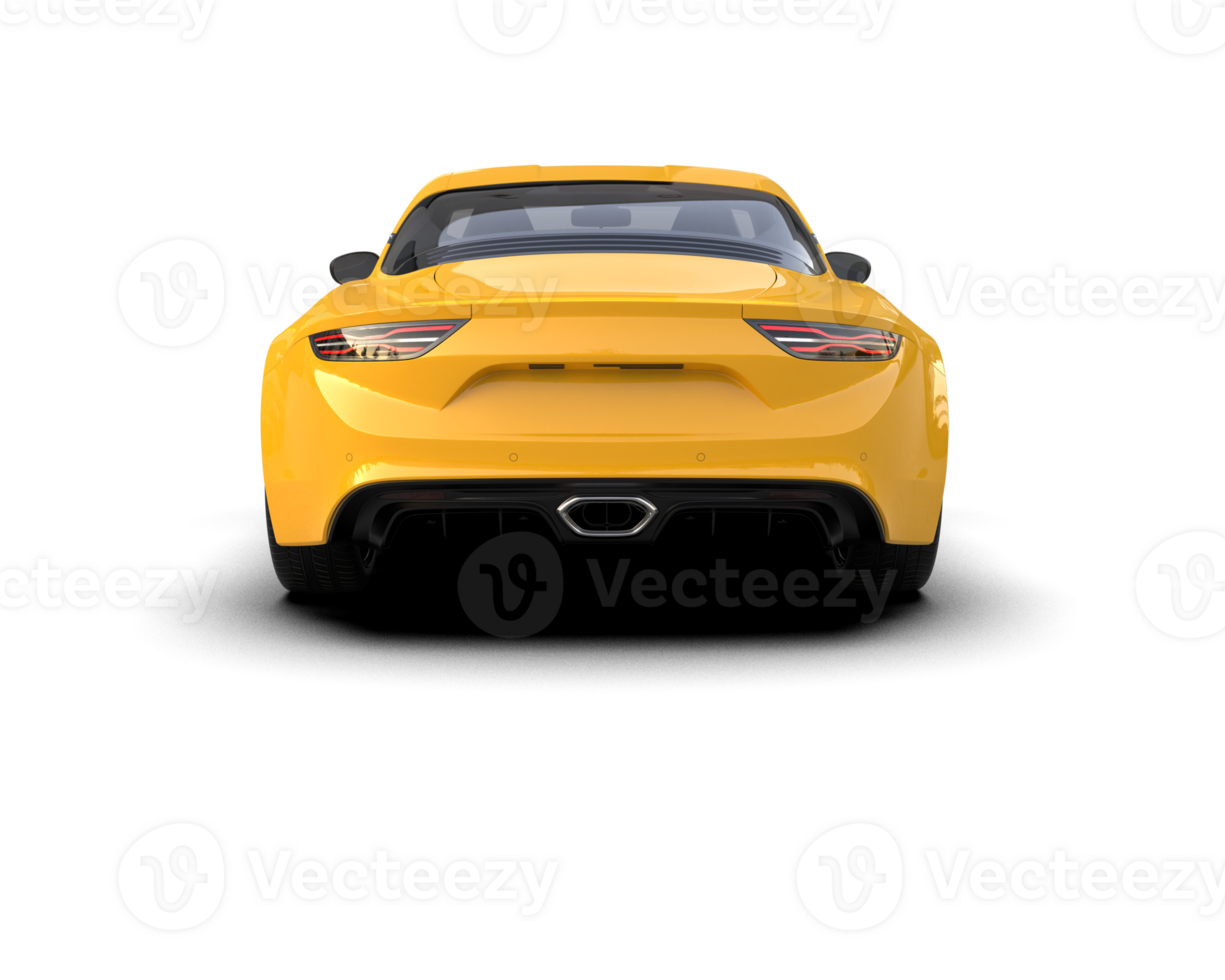 Realistic sport car isolated on background. 3d rendering - illustration png