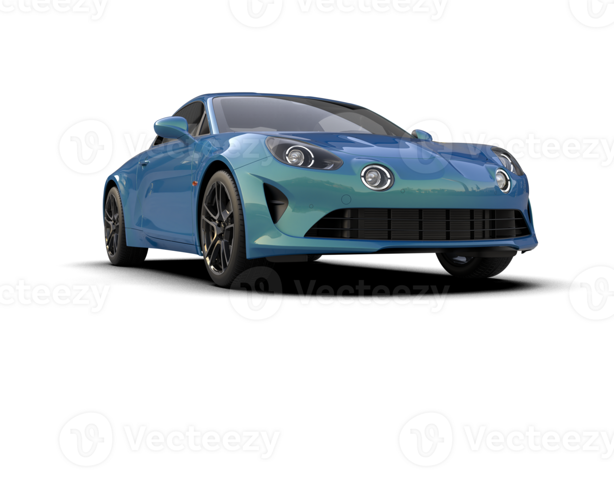 Realistic sport car isolated on background. 3d rendering - illustration png
