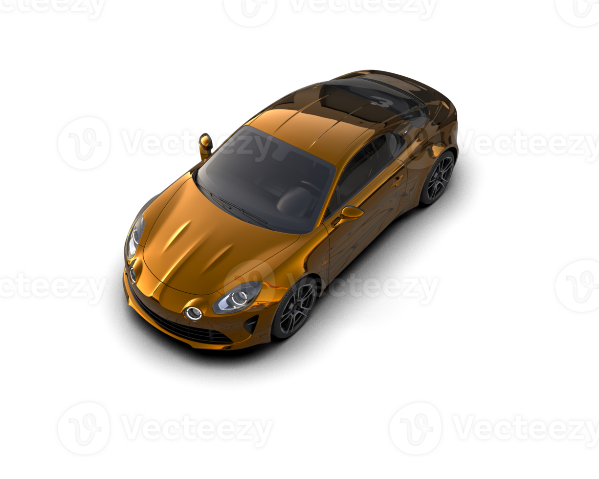 Realistic sport car isolated on background. 3d rendering - illustration png