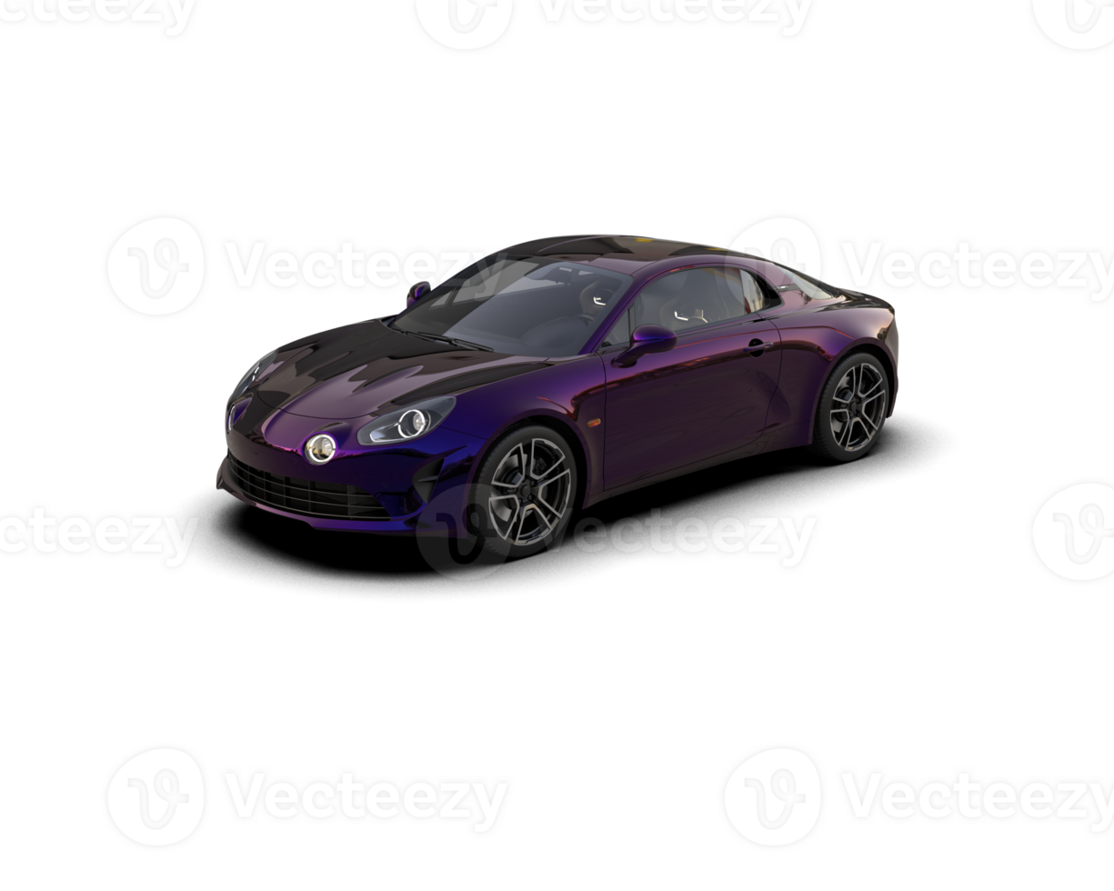 Realistic sport car isolated on background. 3d rendering - illustration png