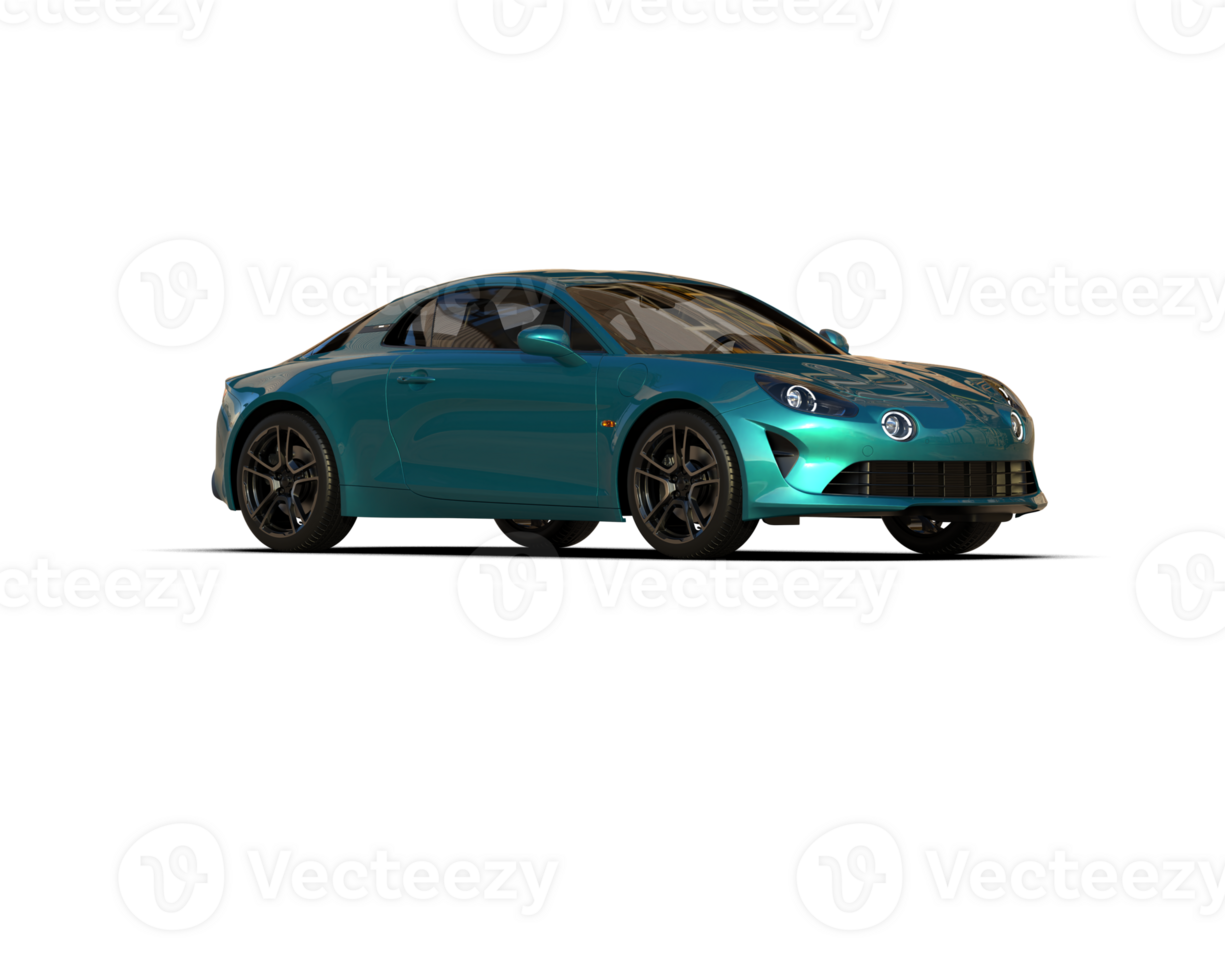Realistic sport car isolated on background. 3d rendering - illustration png