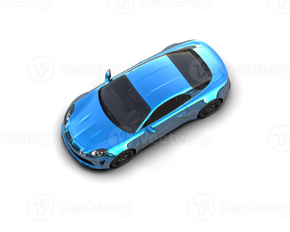 Realistic sport car isolated on background. 3d rendering - illustration png