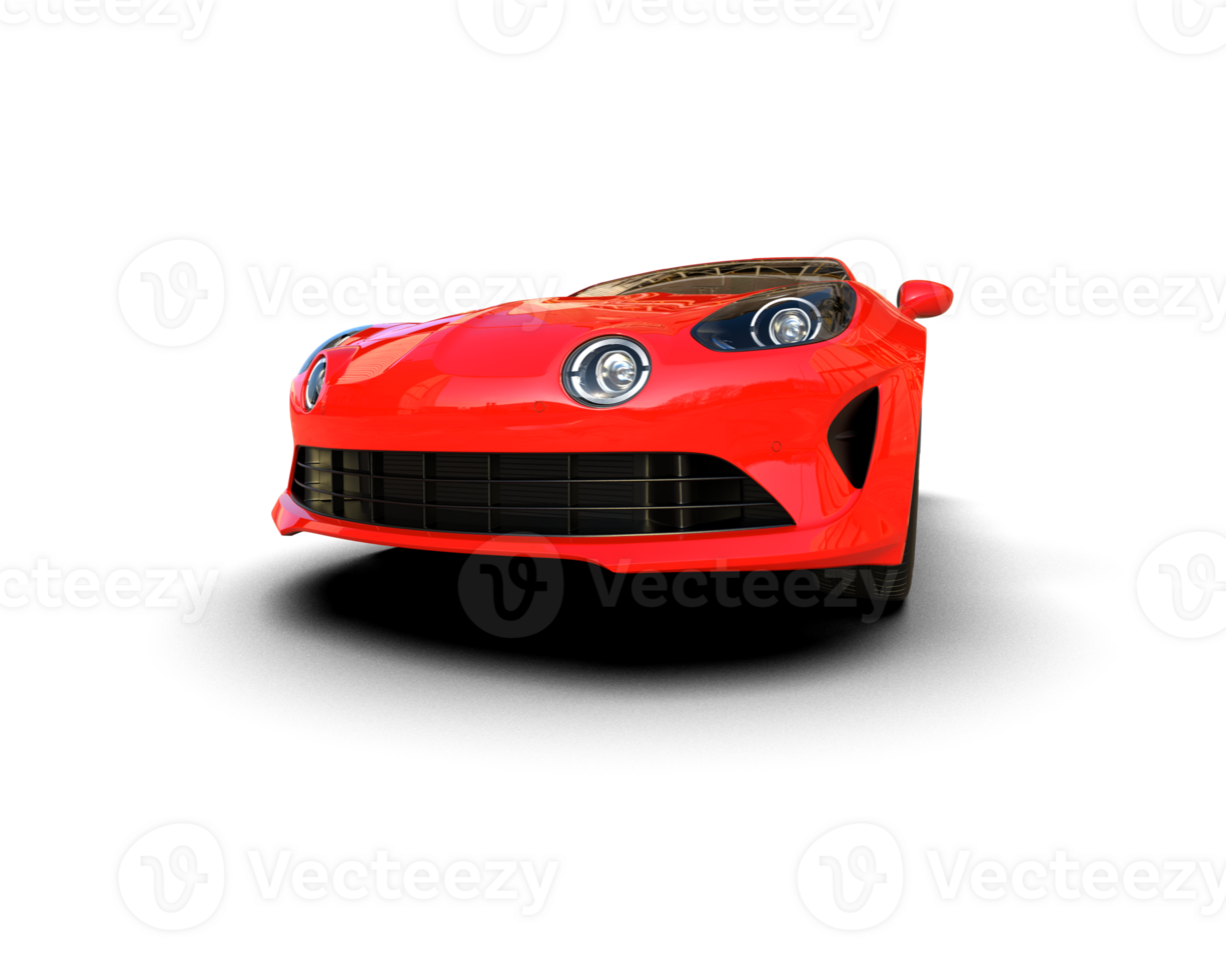 Realistic sport car isolated on background. 3d rendering - illustration png