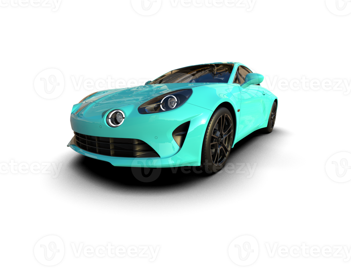Realistic sport car isolated on background. 3d rendering - illustration png