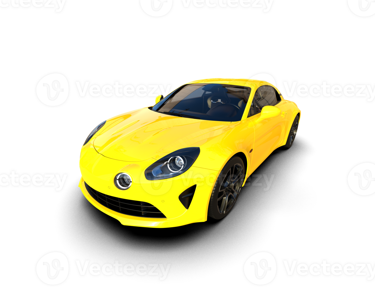 Realistic sport car isolated on background. 3d rendering - illustration png