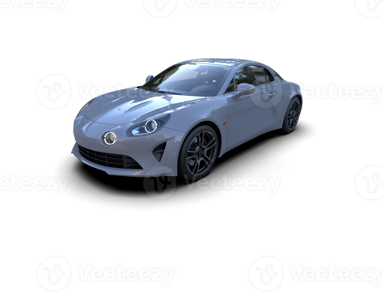 Realistic sport car isolated on background. 3d rendering - illustration png