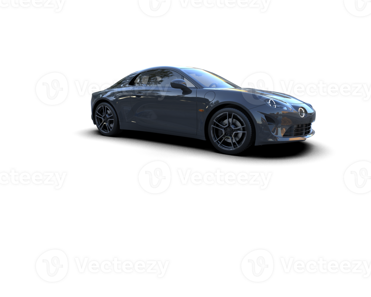 Realistic sport car isolated on background. 3d rendering - illustration png