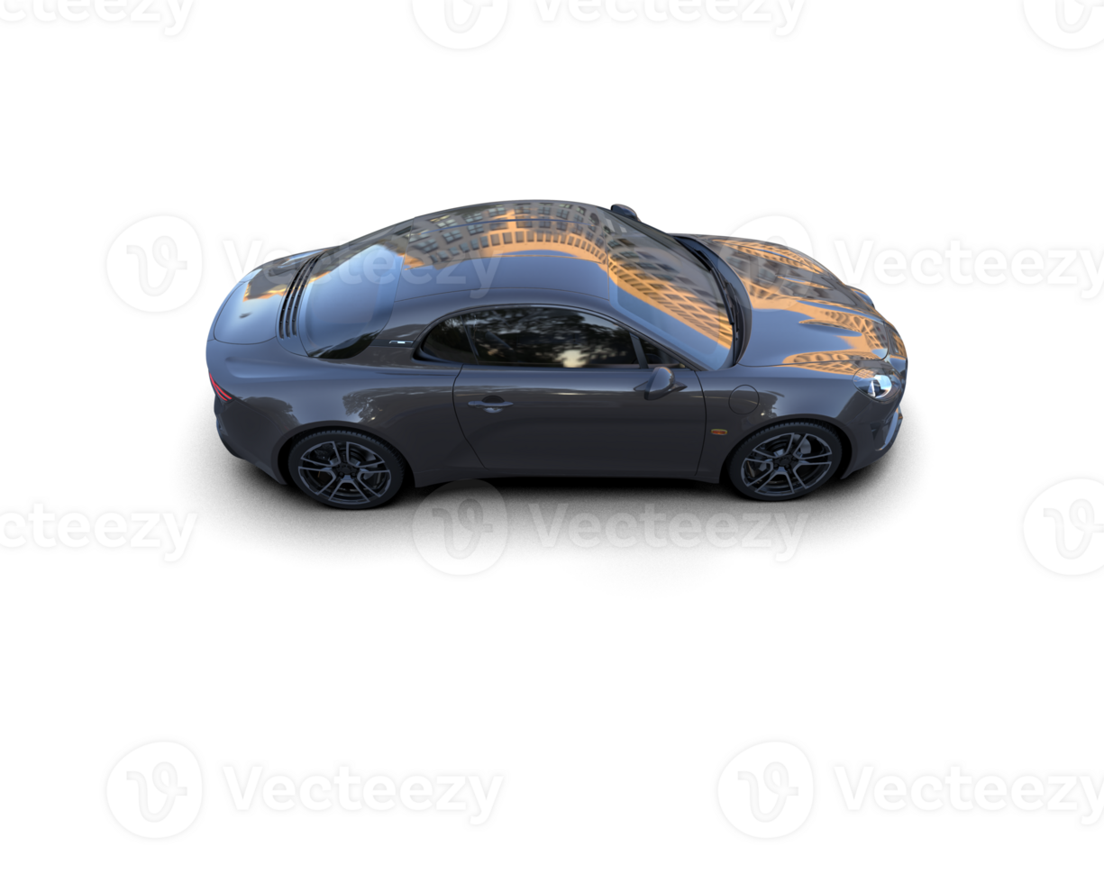 Realistic sport car isolated on background. 3d rendering - illustration png