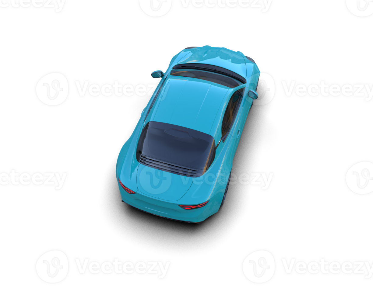 Realistic sport car isolated on background. 3d rendering - illustration png