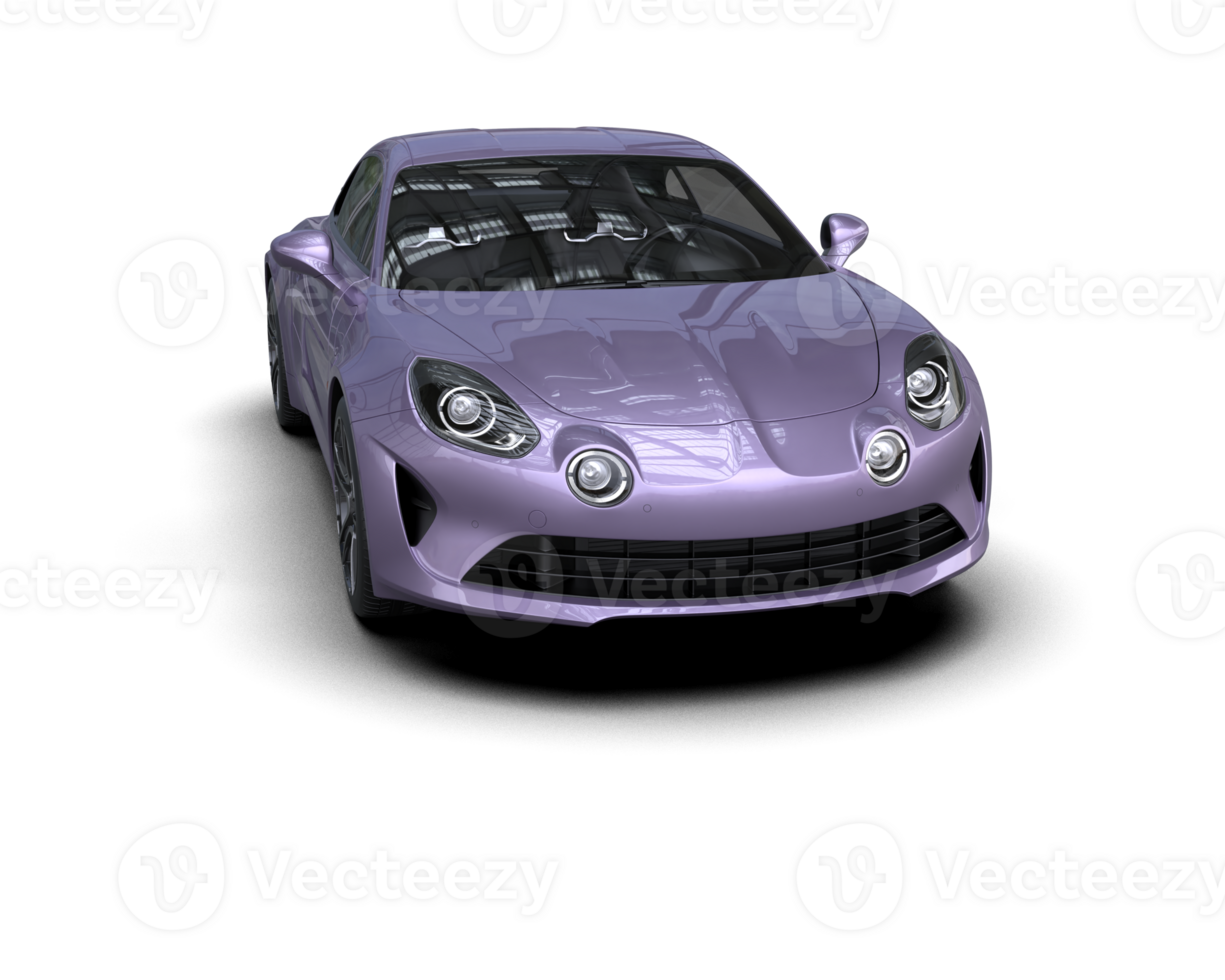 Realistic sport car isolated on background. 3d rendering - illustration png