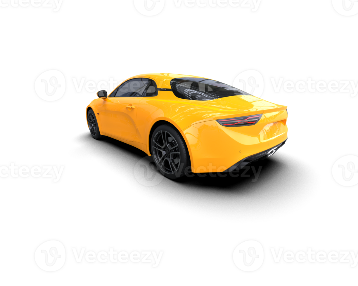 Realistic sport car isolated on background. 3d rendering - illustration png