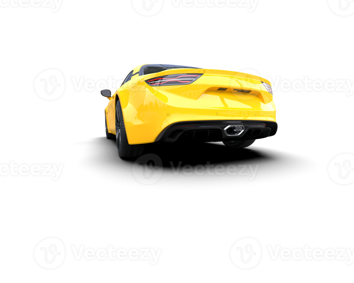 Realistic sport car isolated on background. 3d rendering - illustration png