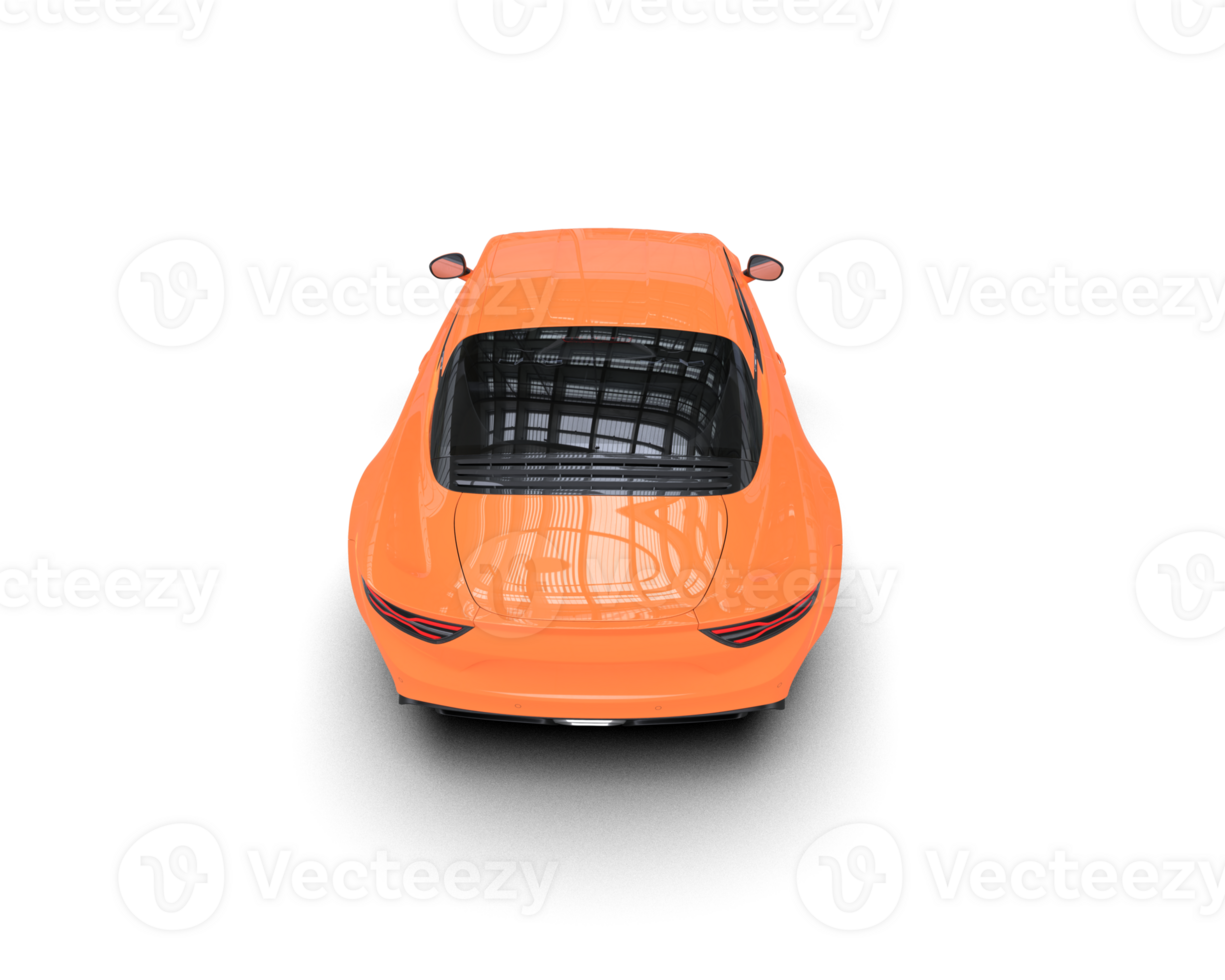 Realistic sport car isolated on background. 3d rendering - illustration png