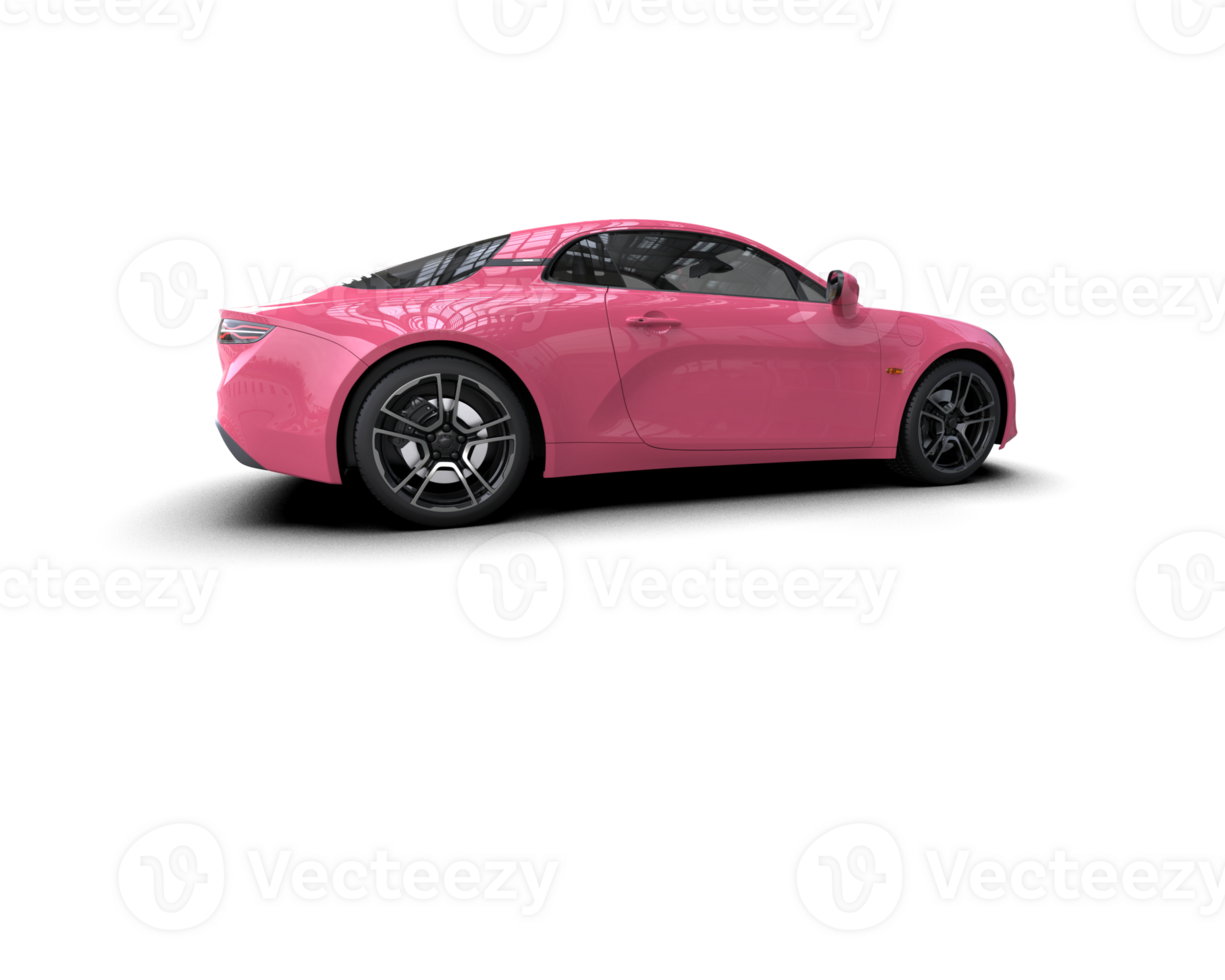 Realistic sport car isolated on background. 3d rendering - illustration png