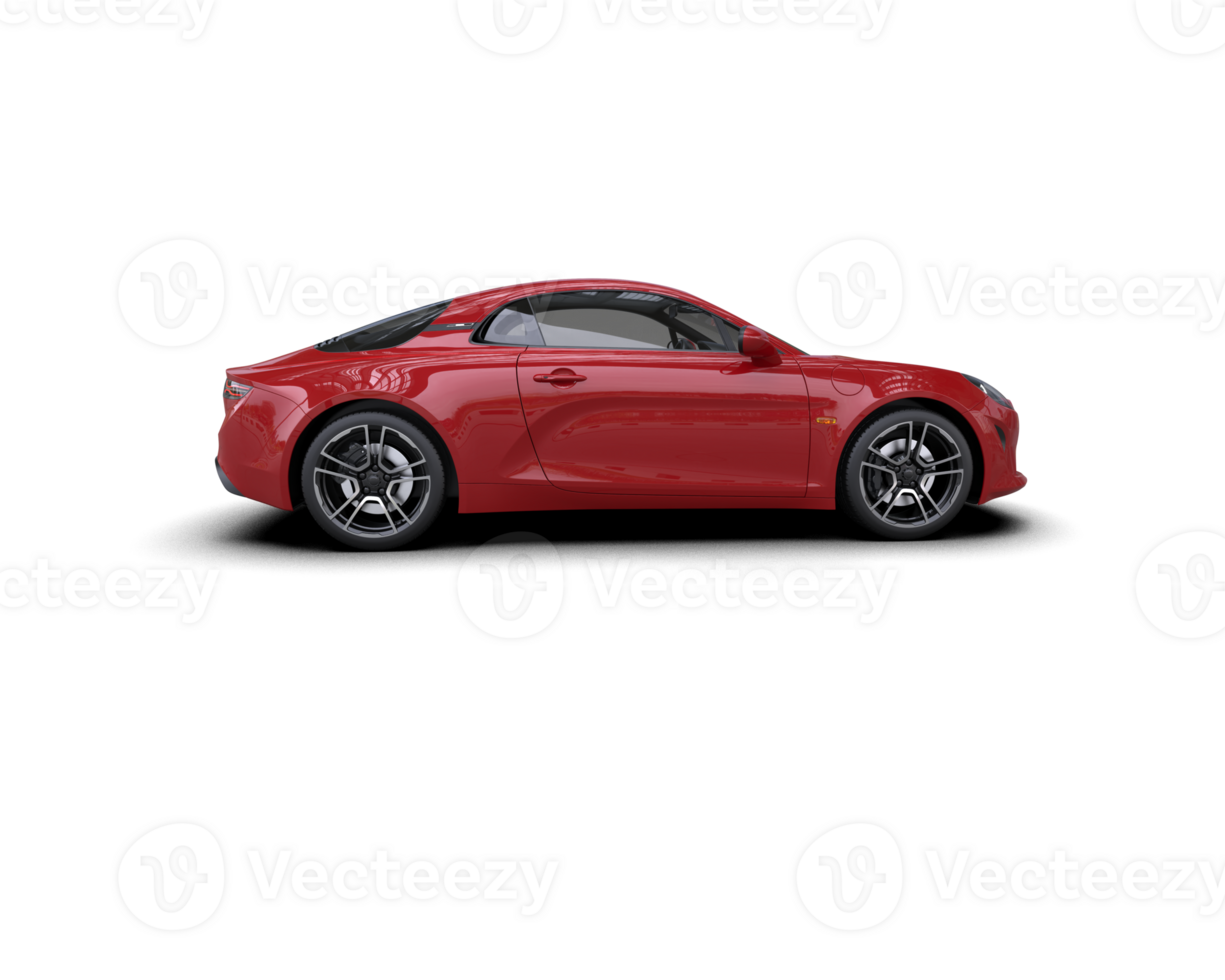Realistic sport car isolated on background. 3d rendering - illustration png