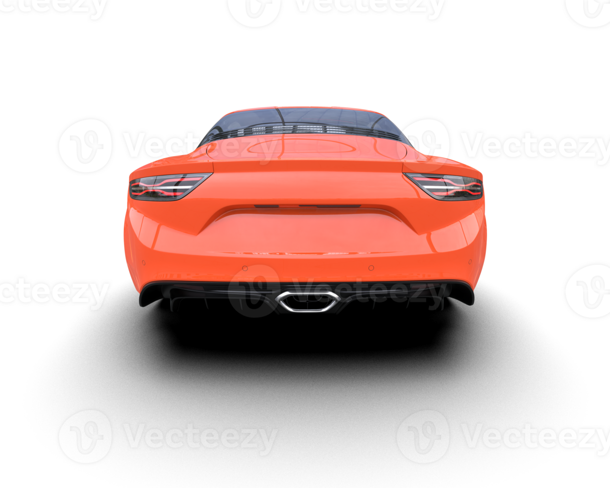 Realistic sport car isolated on background. 3d rendering - illustration png