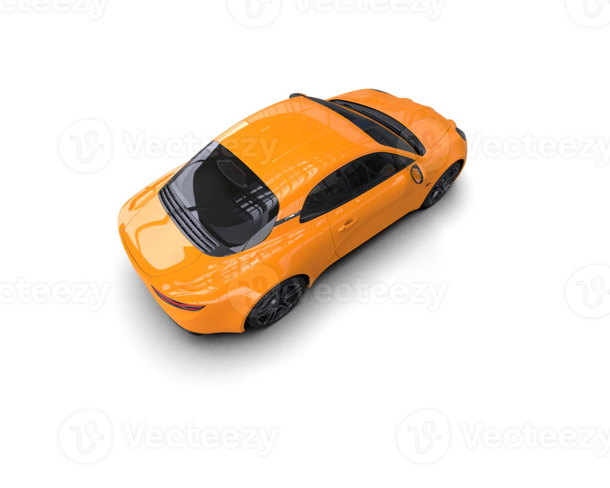 Realistic sport car isolated on background. 3d rendering - illustration png