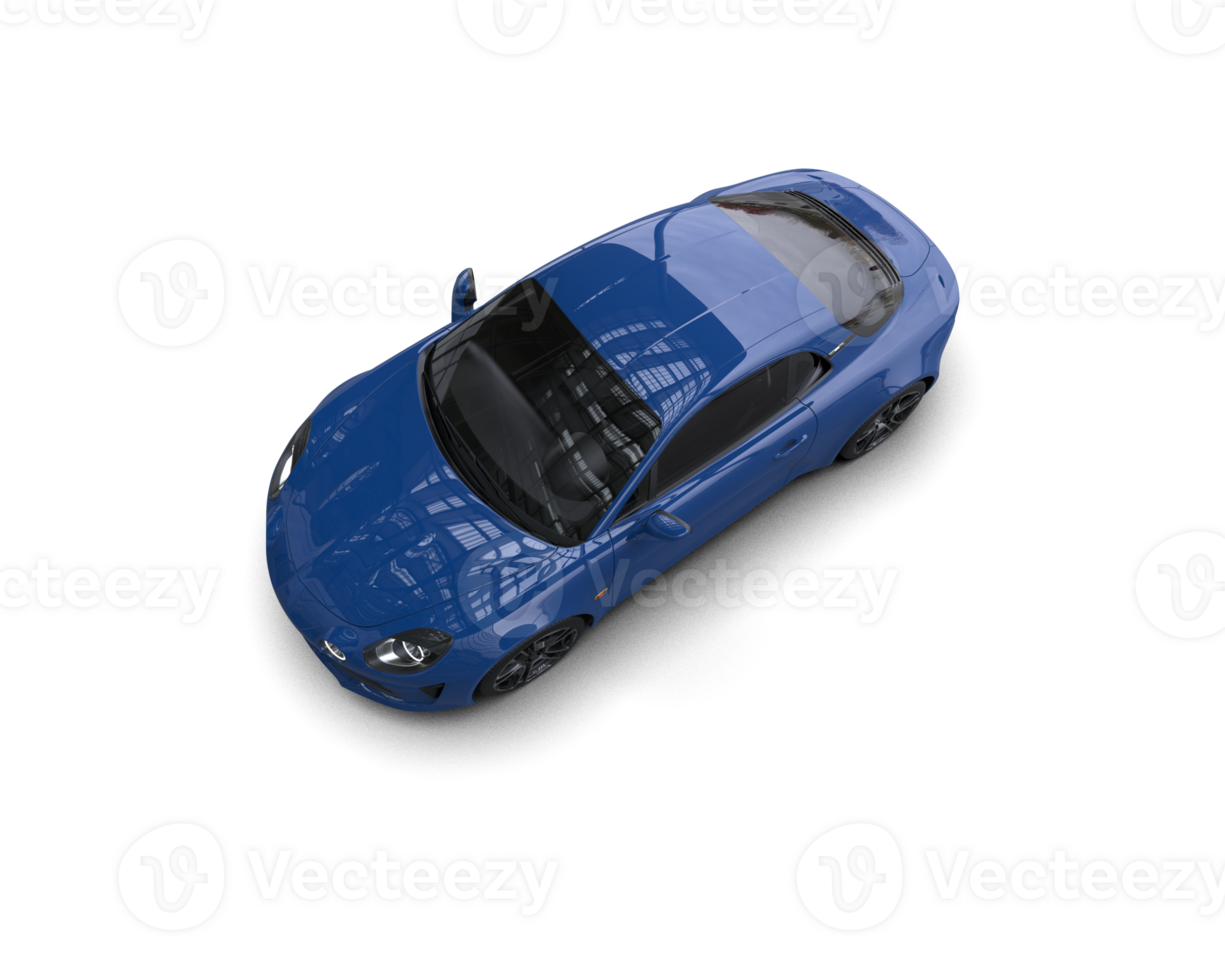 Realistic sport car isolated on background. 3d rendering - illustration png