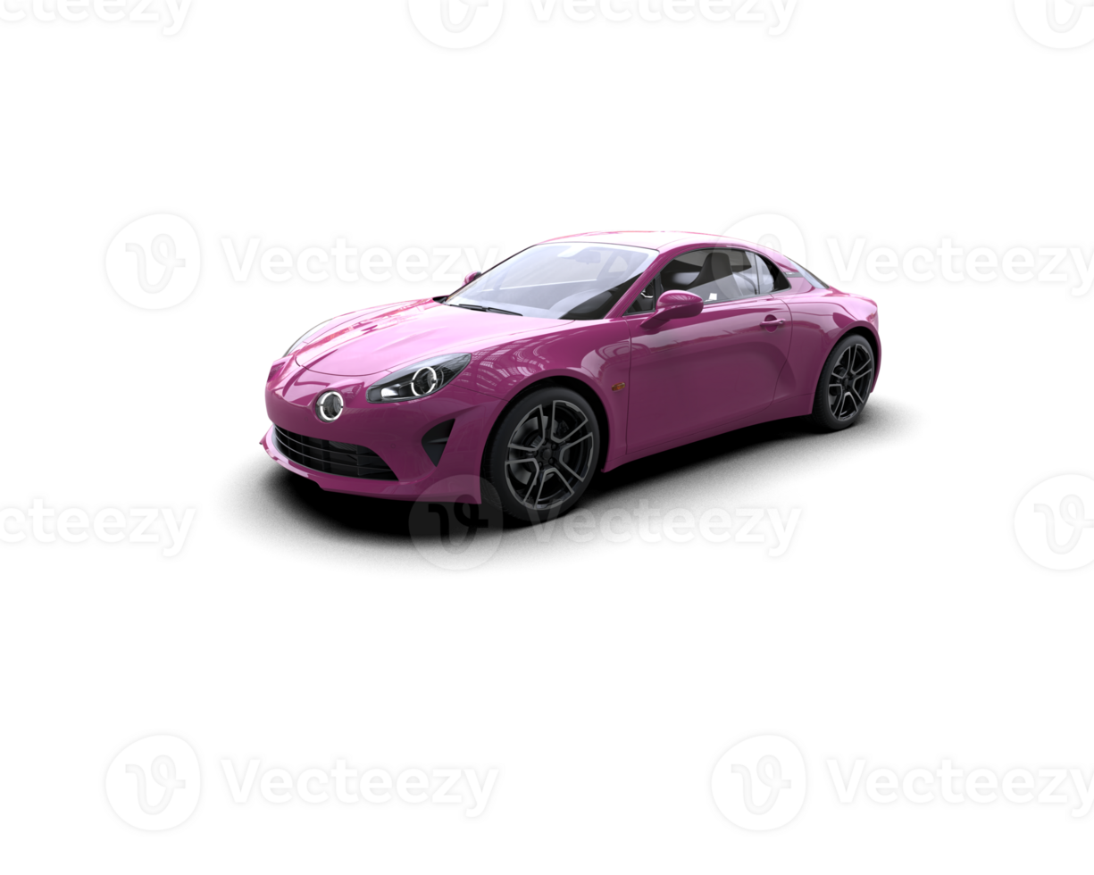 Realistic sport car isolated on background. 3d rendering - illustration png