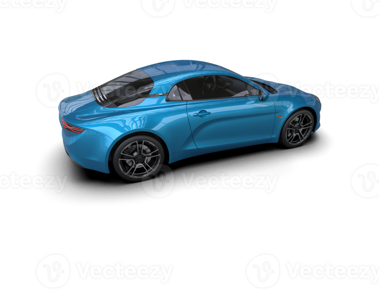 Realistic sport car isolated on background. 3d rendering - illustration png