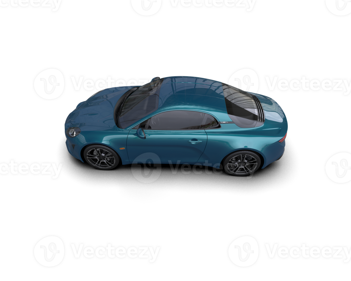 Realistic sport car isolated on background. 3d rendering - illustration png