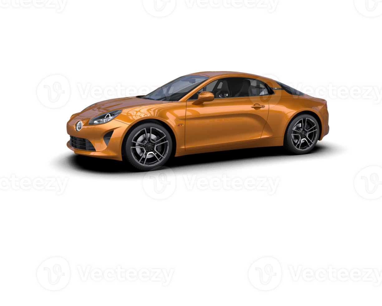 Realistic sport car isolated on background. 3d rendering - illustration png