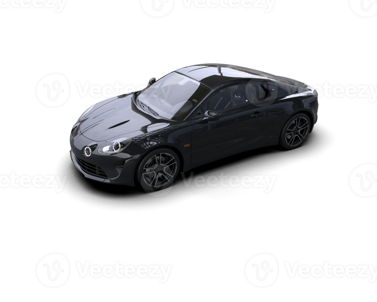 Realistic sport car isolated on background. 3d rendering - illustration png