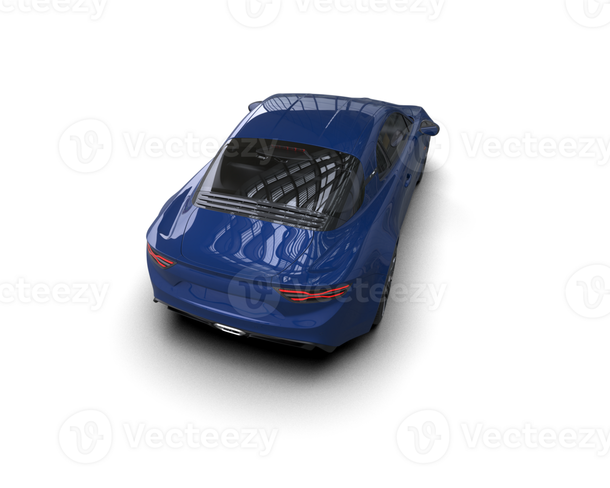 Realistic sport car isolated on background. 3d rendering - illustration png