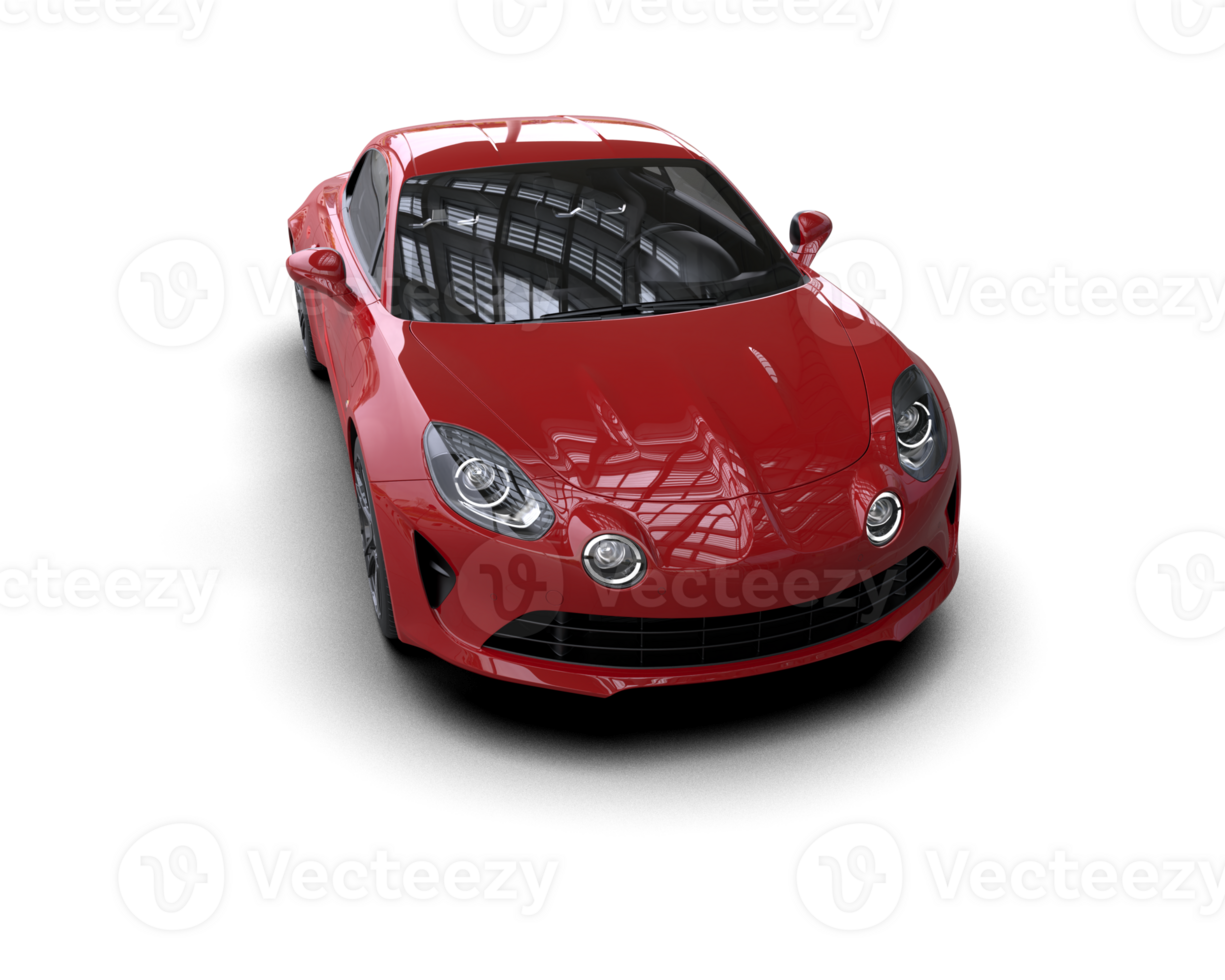 Realistic sport car isolated on background. 3d rendering - illustration png