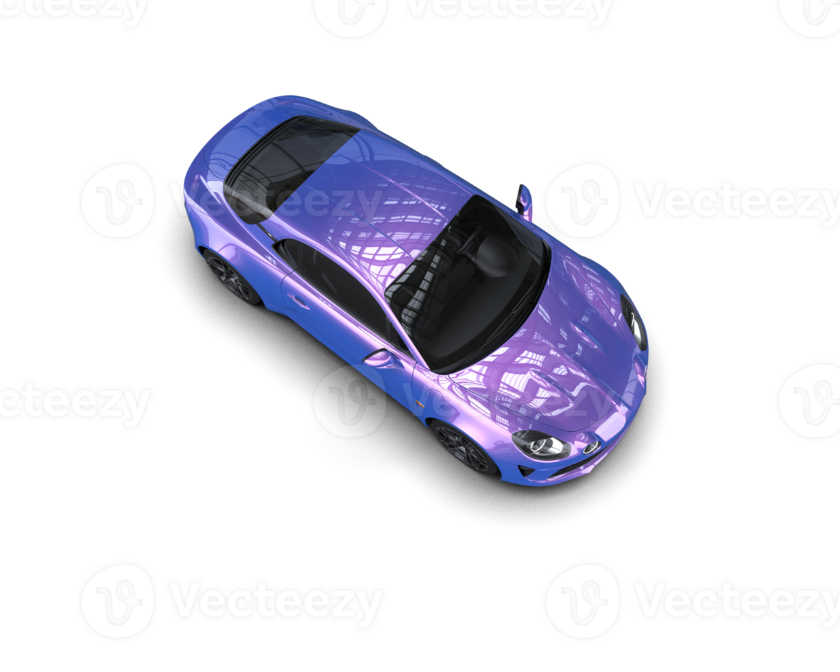 Realistic sport car isolated on background. 3d rendering - illustration png