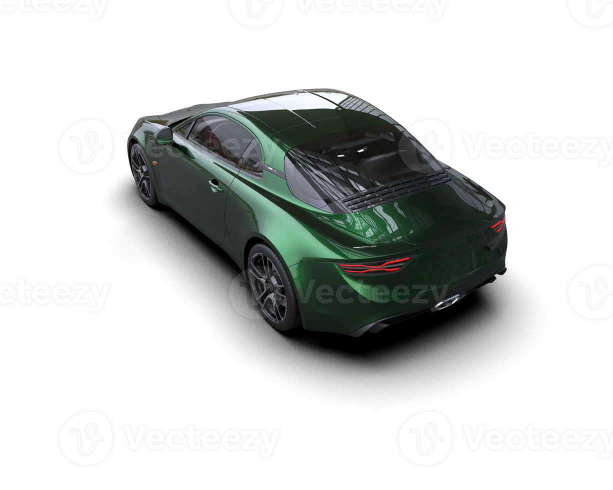 Realistic sport car isolated on background. 3d rendering - illustration png