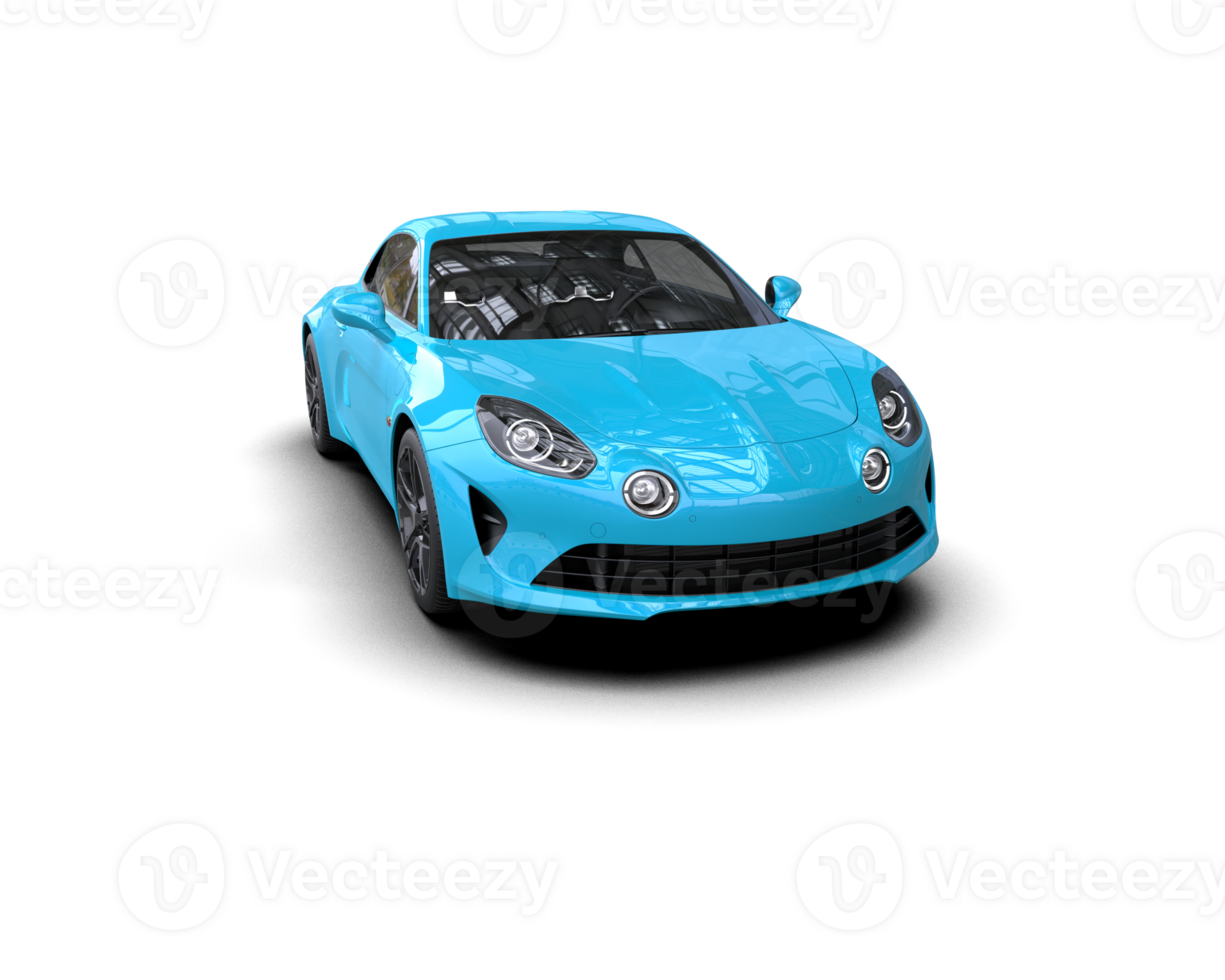 Realistic sport car isolated on background. 3d rendering - illustration png