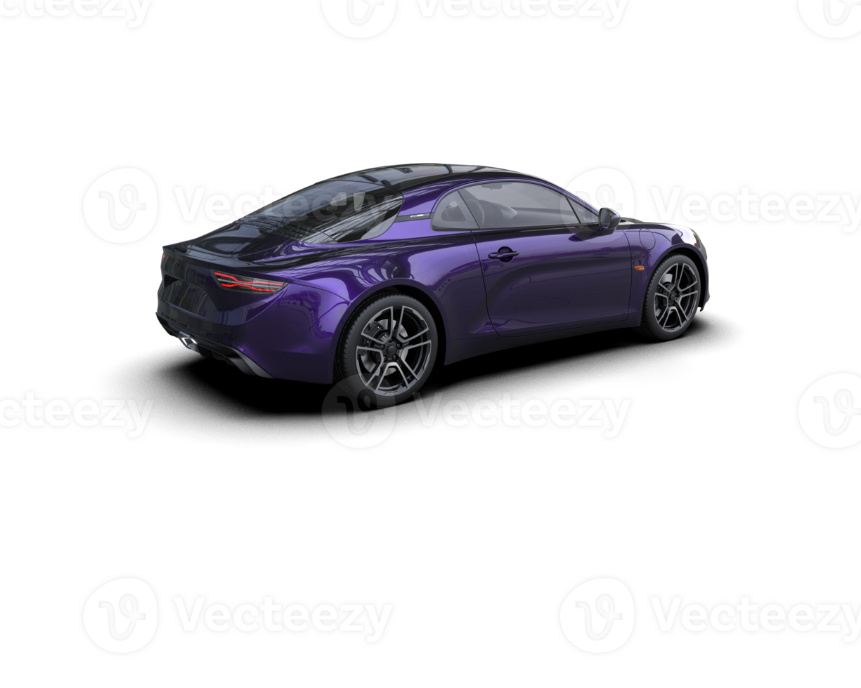 Realistic sport car isolated on background. 3d rendering - illustration png