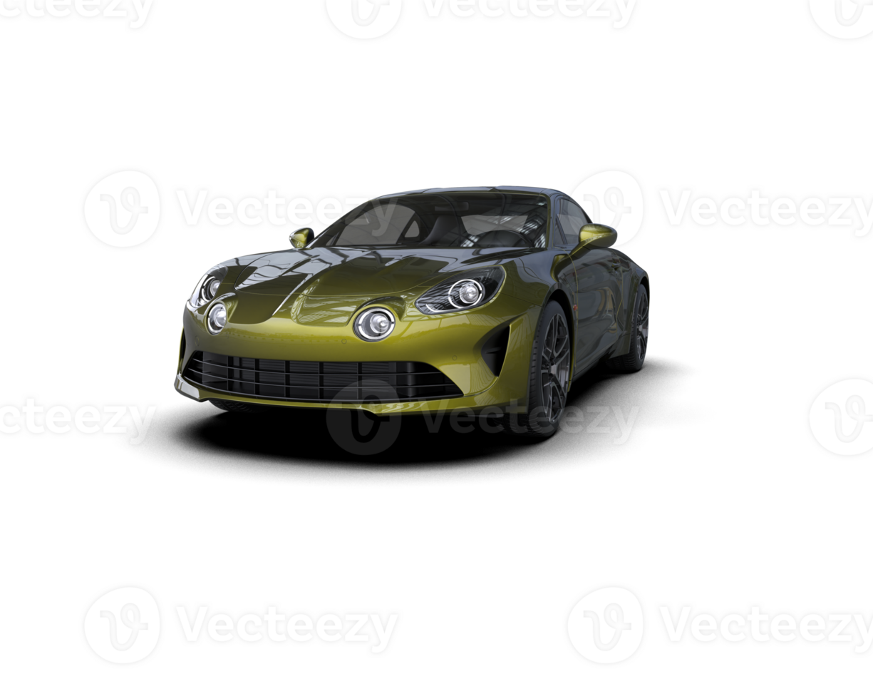 Realistic sport car isolated on background. 3d rendering - illustration png