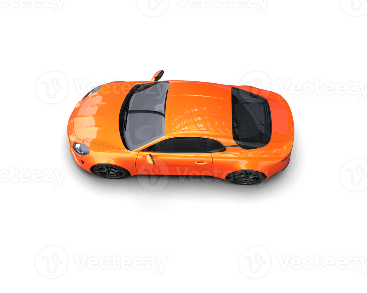 Realistic sport car isolated on background. 3d rendering - illustration png