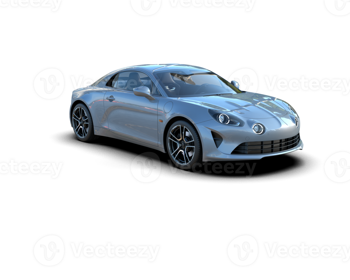 Realistic sport car isolated on background. 3d rendering - illustration png